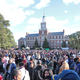 On Howard University’s campus in front of the infamous Founders Library Clock Tower on Oct. 22, 2016, in Washington, D.C. (Cheriss May/NurPhoto via Getty Images)